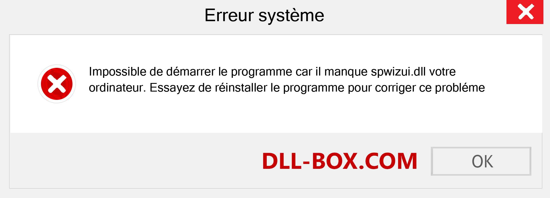 Le fichier spwizui.dll est manquant ?. Télécharger pour Windows 7, 8, 10 - Correction de l'erreur manquante spwizui dll sur Windows, photos, images